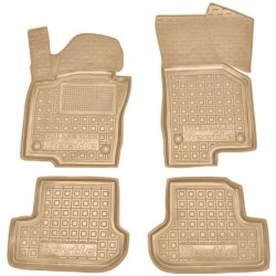 Килимки в салон Volkswagen Beetle 2011-2019 гумові, бежеві (AVTO-Gumm)