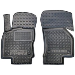 Килимки передні Volkswagen Golf 8 2020- хетчбек, ДВЗ гумові, чорні (AVTO-Gumm)
