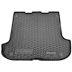Килимок в багажник Hyundai Terracan 2001-2007 гумовий, чорний (AVTO-Gumm)