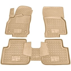 Килимки в салон Audi Q3 2020- гумові, бежеві (AVTO-Gumm)