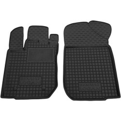 Килимки передні Renault Logan 2013-2020 гумові, чорні (AVTO-Gumm)