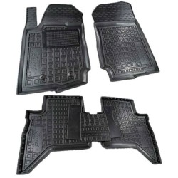 Килимки в салон Ford Ranger 2018-2021 Double Cab гумові, чорні (AVTO-Gumm)
