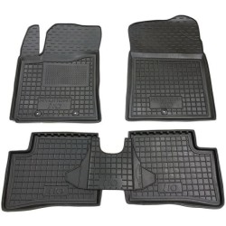 Килимки в салон Hyundai i10 2014-2019 гумові, чорні (AVTO-Gumm)