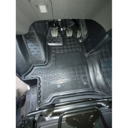 Килимки в салон Ford Transit (mk7) 2014- 1+1 гумові, чорні (AVTO-Gumm)