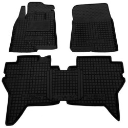 Килимки в салон Mitsubishi Pajero Wagon 4 2007- гумові, чорні (AVTO-Gumm)