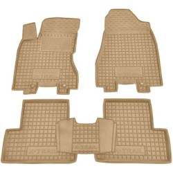 Килимки в салон Nissan X-Trail (T31) 2007- гумові, бежеві (AVTO-Gumm)