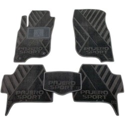 Текстильні килимки в салон Mitsubishi Pajero Sport 2 2008-2015 (X) сірі AVTO-Tex