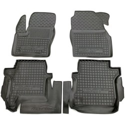 Килимки в салон Ford Connect 2013-2020 довга база гумові, чорні (AVTO-Gumm)