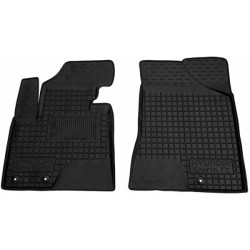 Килимки передні Hyundai Santa Fe 2010-2012 5 місць гумові, чорні (AVTO-Gumm)