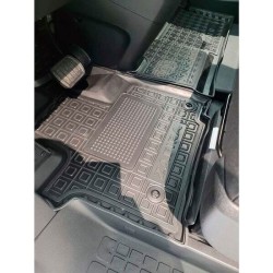 Килимки в салон Opel Zafira Life 2019- 1+1/1+2 гумові, чорні (AVTO-Gumm)