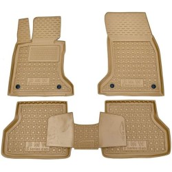 Килимки в салон BMW 5 (E60) 2003-2010 гумові, бежеві (AVTO-Gumm)