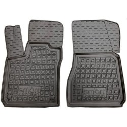 Килимки передні Smart Forfour 453 2014- гумові, чорні (AVTO-Gumm)
