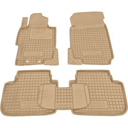 Килимки в салон Honda Accord 2003-2007 гумові, бежеві (AVTO-Gumm)