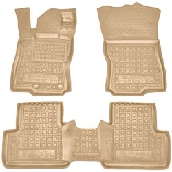 Килимки в салон Subaru Forester 6 2025- гумові, бежеві (AVTO-Gumm)