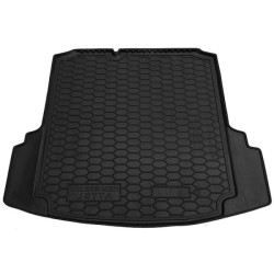 Килимок в багажник Volkswagen Jetta 2011-2019 Mid, з вухами гумовий, чорний (AVTO-Gumm)