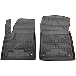 Килимки передні Jeep Cherokee 2014- гумові, чорні (AVTO-Gumm)
