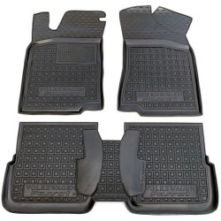 Килимки в салон Volkswagen Passat B3/B4 1988-1996 гумові, чорні (AVTO-Gumm)