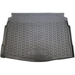 Килимок в багажник Volkswagen Golf 8 2020- хетчбек, нижня полиця гумовий, чорний (AVTO-Gumm)