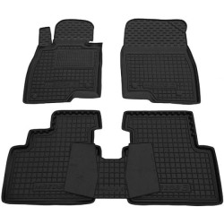 Килимки в салон Mazda 3 2014-2018 гумові, чорні (AVTO-Gumm)