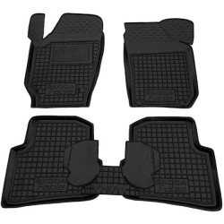 Килимки в салон Skoda Fabia 2 2007-2015 гумові, чорні (AVTO-Gumm)