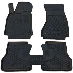 Килимки в салон Audi A6 (C7) 2014-2017 гумові, чорні (AVTO-Gumm)
