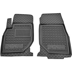 Килимки передні Hyundai Terracan 2001-2007 гумові, чорні (AVTO-Gumm)