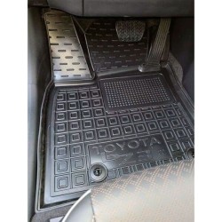 Килимки в салон Toyota bZ3 2023- гумові, чорні (AVTO-Gumm)