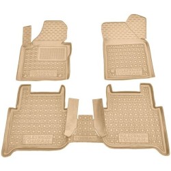Килимки в салон Volkswagen Touran 2003-2016 гумові, бежеві (AVTO-Gumm)