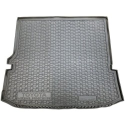 Килимок в багажник Toyota Highlander 4 2020- 7 місць, без вух, із сабвуфером гумовий, чорний (AVTO-Gumm)