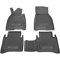 Килимки в салон Mercedes EQS (V297) 2021- гумові, чорні (AVTO-Gumm)
