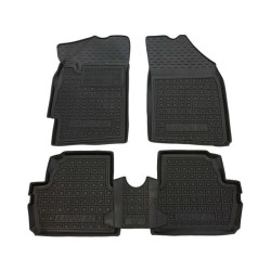 Килимки в салон Ravon R2 2015- гумові, чорні (AVTO-Gumm)