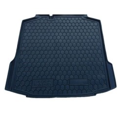 Килимок в багажник Skoda Rapid 2013- ліфтбек гумовий, чорний (AVTO-Gumm)