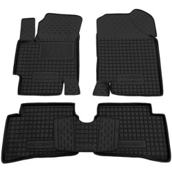 Килимки в салон Hyundai Accent 2006-2010 гумові, чорні (AVTO-Gumm)