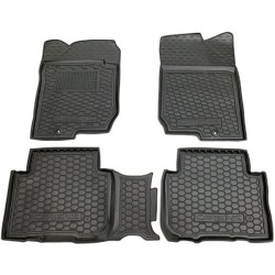 Килимки в салон Kia Carens 2006-2012 МКПП гумові, чорні (AVTO-Gumm)
