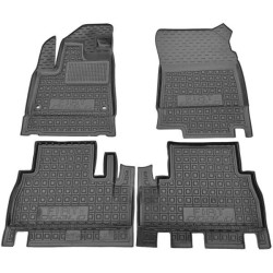 Килимки в салон Fiat Doblo 2023- Top, з підлокітником гумові, чорні (AVTO-Gumm)