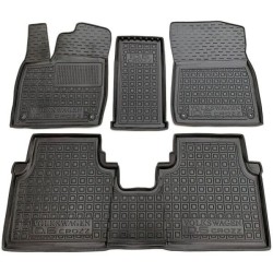 Килимки в салон Volkswagen ID6 2021- гумові, чорні (AVTO-Gumm)
