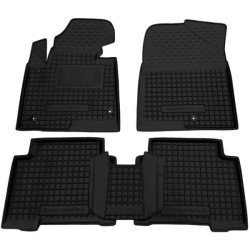 Килимки в салон Hyundai Santa Fe (DM) 2012-2017 5 місць гумові, чорні (AVTO-Gumm)
