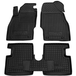 Килимки в салон Opel Corsa E 2015- 5 дверей гумові, чорні (AVTO-Gumm)