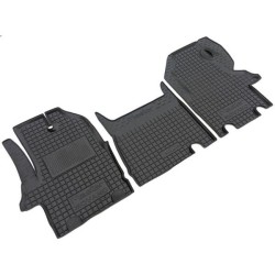 Килимки в салон Renault Master 2 2003-2010/Opel Movano 2003- рестайлінг гумові, чорні (AVTO-Gumm)
