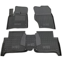 Килимки в салон Audi Q7 2005-2015 гумові, чорні (AVTO-Gumm)