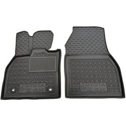 Килимки передні Toyota bZ4X 2022- гумові, чорні (AVTO-Gumm)