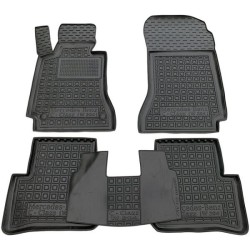 Килимки в салон Mercedes C (W204) 2007-2013 гумові, чорні (AVTO-Gumm)