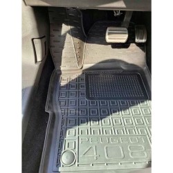 Килимок водійський Peugeot 408 2022- гумовий, чорний (AVTO-Gumm)