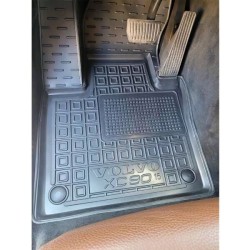 Килимки в салон Volvo XC90 2015- гумові, чорні (AVTO-Gumm)