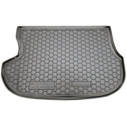Килимок в багажник Mitsubishi Outlander 2003-2007 гумовий, чорний (AVTO-Gumm)