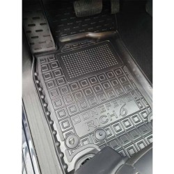 Килимки в салон Dongfeng Rich 6 2017- гумові, чорні (AVTO-Gumm)