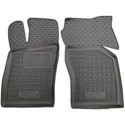 Килимки передні Opel Astra F 1991-1998 хетчбек, 3 двері гумові, чорні (AVTO-Gumm)