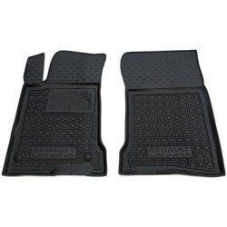 Килимки передні Renault Laguna 3 2007- гумові, чорні (AVTO-Gumm)