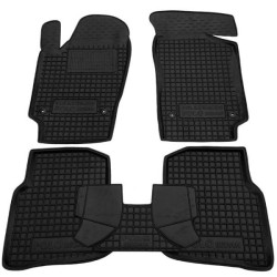 Килимки в салон Volkswagen Polo Sedan 2010- гумові, чорні (AVTO-Gumm) Килимки в салон Volkswagen Polo Sedan 2010- гумові, чорні (AVTO-Gumm)