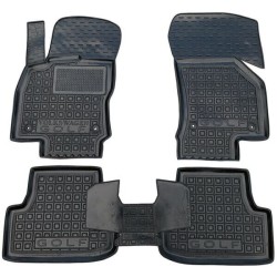 Килимки в салон Volkswagen Golf 8 2020- хетчбек, ДВЗ гумові, чорні (AVTO-Gumm)
